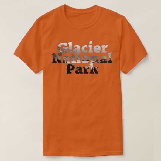 Nationaal park Glacier T-shirt (Design voorkant)