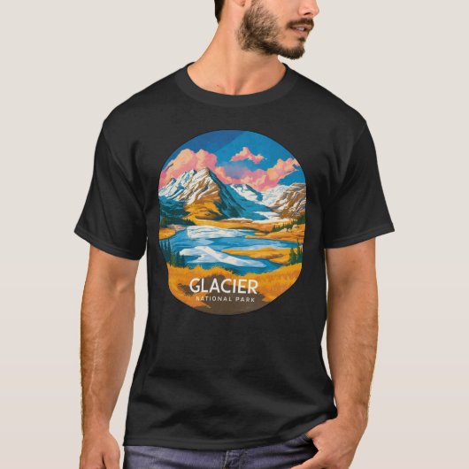 Nationaal park Glacier T-shirt (Voorkant)