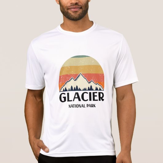 Nationaal Park  Glacier T-shirt (Voorkant)