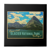 Nationaal park Glacier Tegeltje (Voorkant)