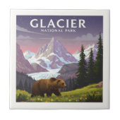 Nationaal Park  Glacier Tegeltje (Voorkant)