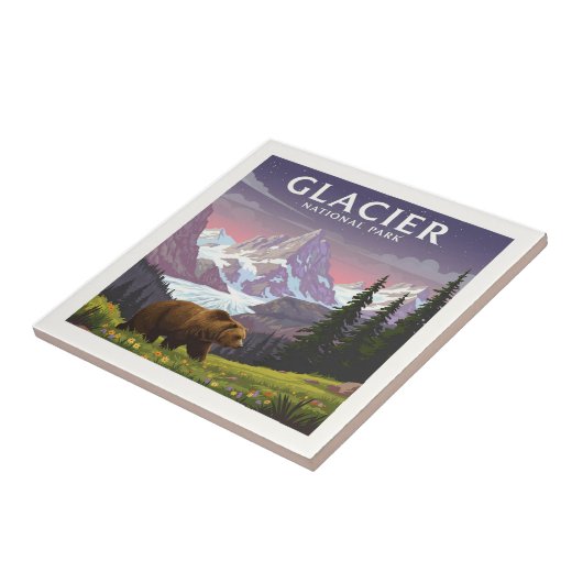 Nationaal Park Glacier Tegeltje (Zijkant)