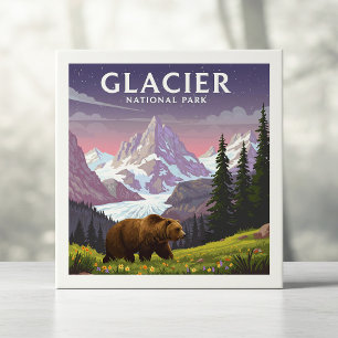 Nationaal Park Glacier Tegeltje