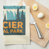 Nationaal Park  Glacier Theedoek (Quarter Fold)