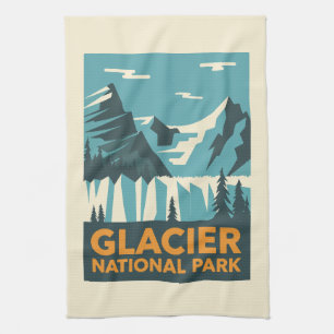 Nationaal Park Glacier Theedoek