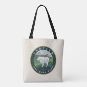 Nationaal park Glacier Tote Bag (Achterkant)