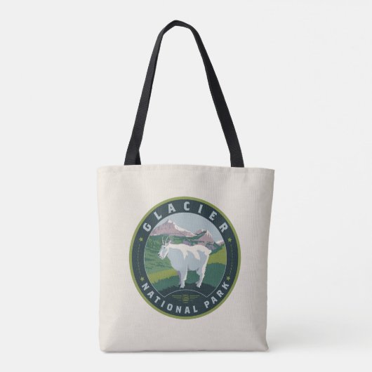 Nationaal park Glacier Tote Bag (Achterkant)