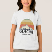 Nationaal Park Glacier Tri-Blend Shirt (Voorkant)