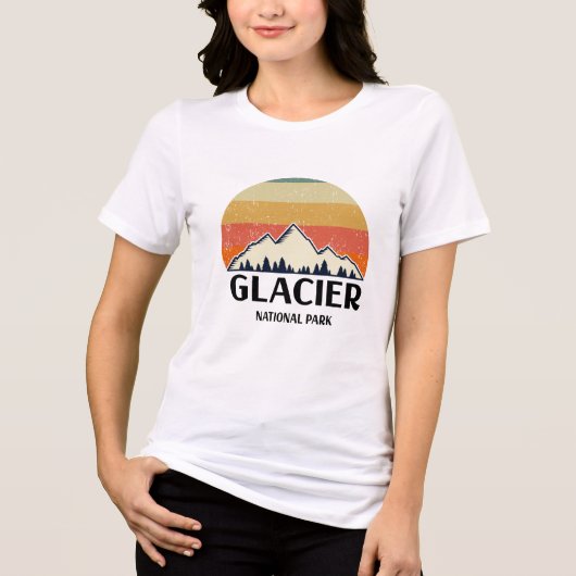 Nationaal Park  Glacier Tri-Blend Shirt (Voorkant)