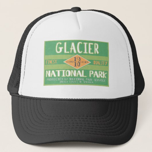 Nationaal park Glacier Trucker Pet (Voorkant)