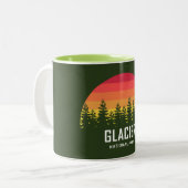 Nationaal park Glacier Tweekleurige Koffiemok (Voorkant links)