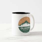 Nationaal park Glacier Tweekleurige Koffiemok (Voorkant rechts)