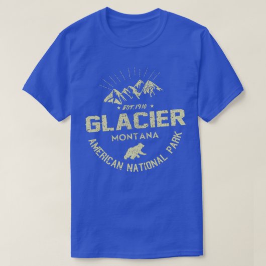 Nationaal Park Glacier US T-shirt (Design voorkant)