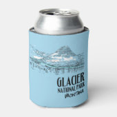 Nationaal park Glacier Verborgen meer Montana Blikjeskoeler (Blikje Voorkant)