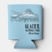 Nationaal park Glacier Verborgen meer Montana Blikjeskoeler (Achterkant)