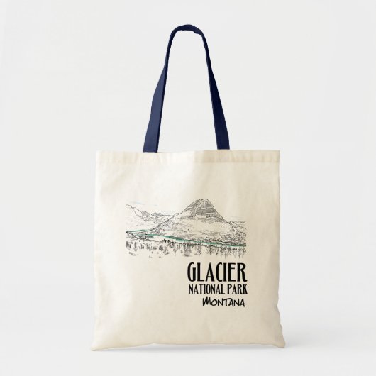 Nationaal park Glacier Verborgen meer Montana Tote Bag (Voorkant)