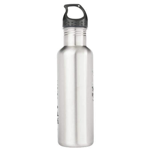 Nationaal park Glacier Verborgen meer Montana Waterfles (Achterkant)