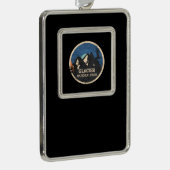 Nationaal park Glacier Verzilverd Omlijst Ornament (Rechts)