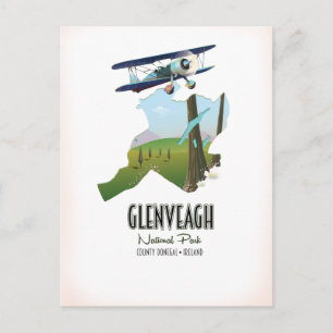 Nationaal park Glenveagh Ireland County Donegal ma Briefkaart