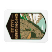 Nationaal park gletsjer aan de kant van de snelweg magneet (Horizontaal)