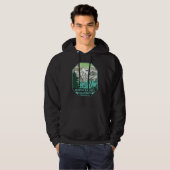 Nationaal park Goode Mountain Retro North Cascades Hoodie (Voorkant volledig)