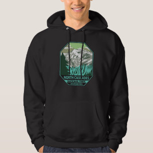 Nationaal park Goode Mountain Retro North Cascades Hoodie