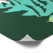 Nationaal park Goode Mountain Retro North Cascades Poster (Hoek)