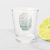 Nationaal park Goode Mountain Retro North Cascades Shot Glas (Achterkant)
