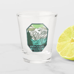Nationaal park Goode Mountain Retro North Cascades Shot Glas