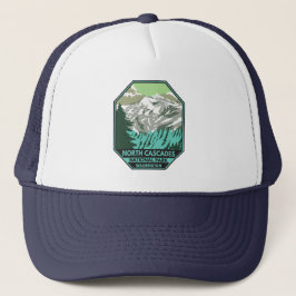 Nationaal park Goode Mountain Retro North Cascades Trucker Pet