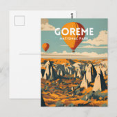Nationaal park Goreme Vintage Briefkaart (Voorkant / Achterkant)