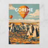 Nationaal park Goreme Vintage Briefkaart (Voorkant)