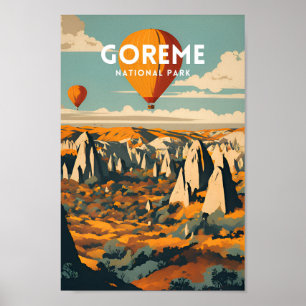 Nationaal park Goreme Vintage Poster