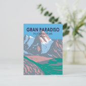 Nationaal park Gran Paradiso Italië  Briefkaart (Staand voorkant)
