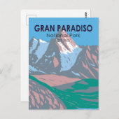 Nationaal park Gran Paradiso Italië  Briefkaart (Voorkant / Achterkant)