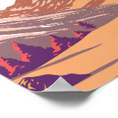 Nationaal park Gran Paradiso tijdens de herfst Art Poster (Hoek)