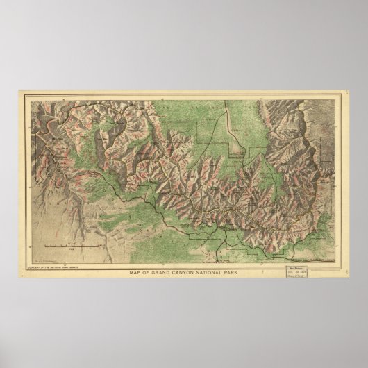 Nationaal Park Grand Canyon 1926 Poster (Voorkant)