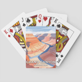 Nationaal park Grand Canyon Aquarel Reis Pokerkaarten