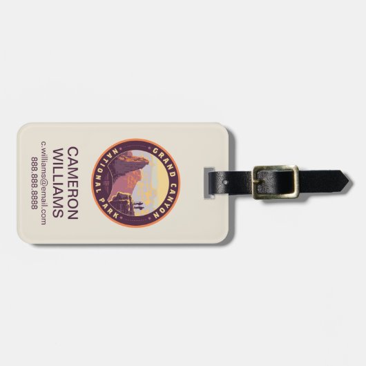 Nationaal park Grand Canyon Bagagelabel (Voorkant horizontaal)