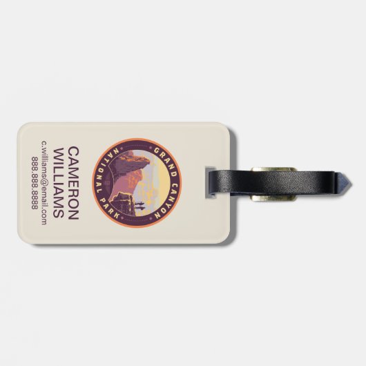 Nationaal park Grand Canyon Bagagelabel (Achterkant horizontaal)