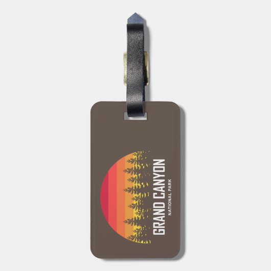 Nationaal park Grand Canyon Bagagelabel (Achterkant verticaal)