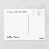 Nationaal park Grand Canyon Briefkaart (Achterkant)