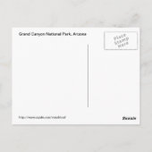 Nationaal park Grand Canyon Briefkaart (Achterkant)