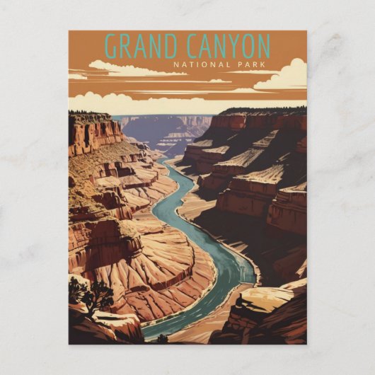 Nationaal park Grand Canyon Briefkaart (Voorkant)