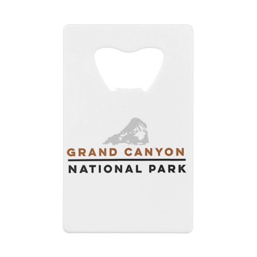 Nationaal park Grand Canyon Creditkaart Flessenopener (Voorkant)