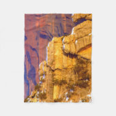 Nationaal park Grand Canyon in de winter Fleece Deken (Voorkant)