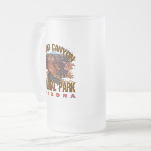 Nationaal park Grand Canyon Matglas Bierpul (Voorkant links)