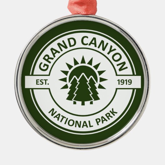 Nationaal park Grand Canyon Metalen Ornament (Voorkant)