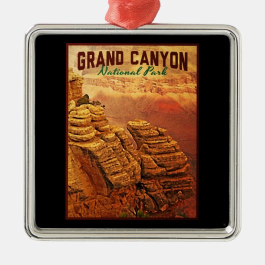 Nationaal park Grand Canyon Metalen Ornament (Voorkant)