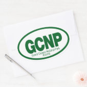 Nationaal park Grand Canyon Ovale Sticker (Envelop)